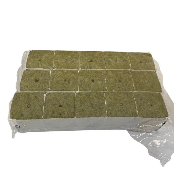 Rockwool Growing Medium 1.5" Starter Cubes For Hydroponic Planting & Seed Germin - Picture 2 of 7